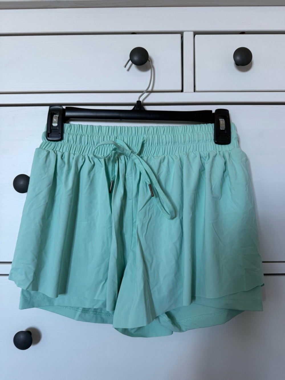 Amazon Mint Athletic Shorts with Drawstring Waist